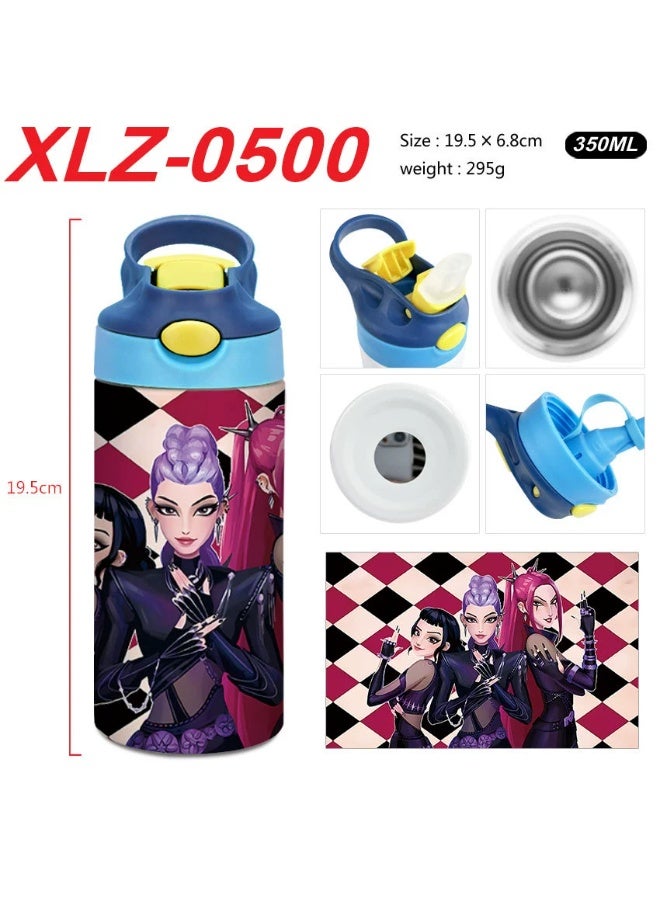 K-Pop Demon-Hunting Girl Group Student High Beauty Level Creative Stainless Steel Four-Color Thermal Cup Water Bottle